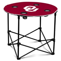 Oklahoma Sooners Round Tailgate Table