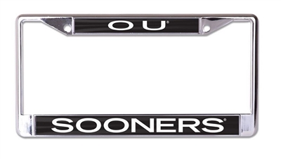 OU Sooners Chrome License Plate Frame