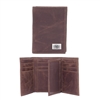 Oklahoma Sooners Brown Leather Tri-Fold Wallet