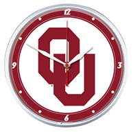 Oklahoma Sooner Round Clock