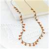 Oklahoma State 36" Dot Necklace