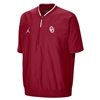 Oklahoma Sooners Short Sleeve Jordan Coachs Jacket - Crimson