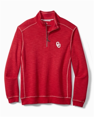 Tommy Bahama OU Sooners Sport Tabago Bay 1/2 Zip