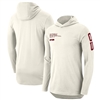 Men's Nike Natural Oklahoma Sooners Campus Stack Tri-Blend Performance Long Sleeve Hoodie T-Shirt