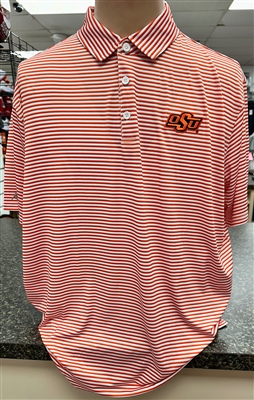 Antigua OSU "Skills" Striped Polo