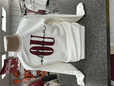 OU Ladies Zoe Glitter Sweatshirt