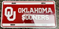 "OKLAHOMA SOONERS" Metal License Plate