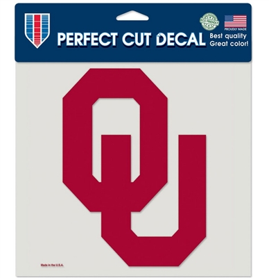 OU Perfect Cut 8x8 Decal