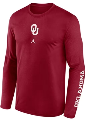 Oklahoma Sooners Jordan Brand L/S Legend Tee