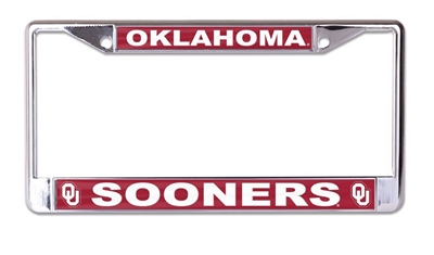 Oklahoma Sooners Chrom License Plate Frame