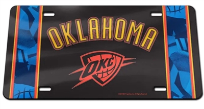 OKC Thunder Acrylic License Plate