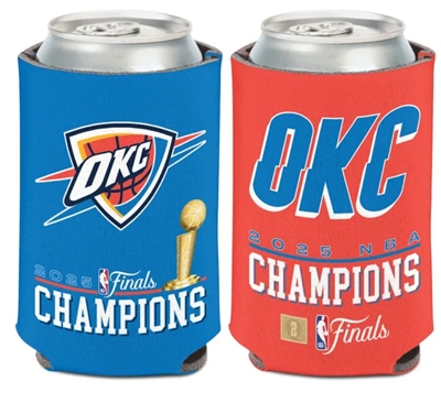 OKC Thunder 2025 NBA Finals Champs Can Cooler 12 oz.