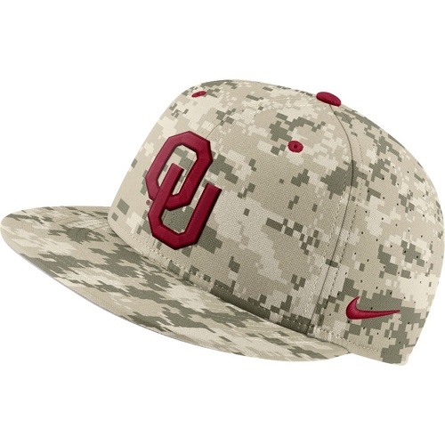 Oklahoma Sooners Authentic Team Issue Digital Camo Flat Bill Hat