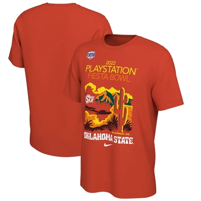 Oklahoma State Cowboys Nike 2022 Fiesta Bowl Bound Illustrated T-Shirt - Orange