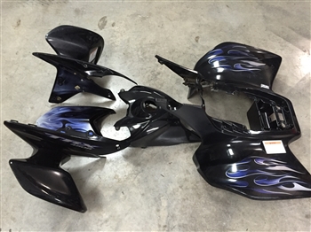 2008 FULL SET BLACK FRONT AND REAR FENDERS
