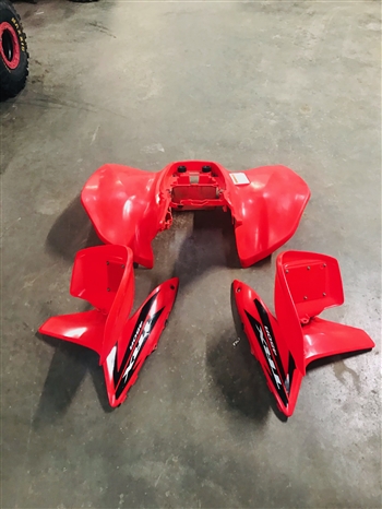 2007 FULL SET RED FRONT AND REAR FENDERS & TANK COVER