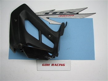 2013 450ER 450R RIGHT SIDE HEEL GUARD W/MOUNT 04-14