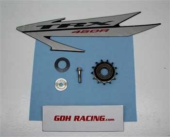 2007 TRX 450ER STOCK FRONT SPROCKET, BOLT, AND PLATES 450 ER