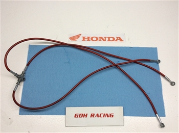 400EX 450R 450ER STREAMLINE RED FRONT BRAKE LINES +3