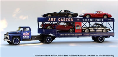 Art Castor's 1950's Ford F600 Tractor & 4-Car Carrier 1:43
Images used with Art Castor's exclusive permission to Automodello