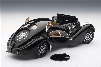 AutoArt 1938 Bugatti 57SC Atlantic Coupe 1:18 Black