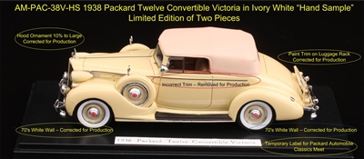 1938 Packard Twelve Convertible Victoria 1:43 Original Prototype