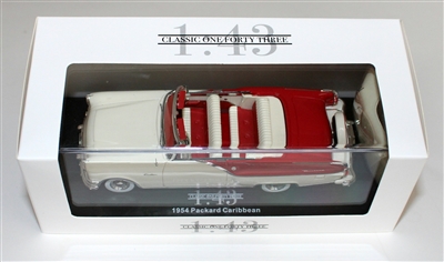 Classic One Forty Three 1954 Packard Caribbean in Red and Sahara Sand 1:43