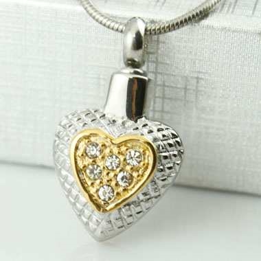 Small Gold And Silver Heart