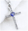 Cross With Blue Heart At Center