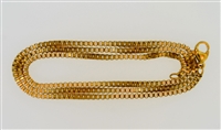 Gold-Plated Stainless Steel Box Chain