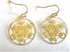 ER-02 Metatron 18k Gold Plated 30mm Earrings