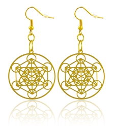 metatron's cube earrings