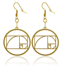 Golden Ratio 18K Gold Plated Earrings