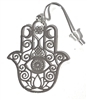 Hamsa Silver Plated Earrings