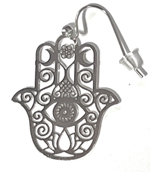 Hamsa Silver Plated Earrings