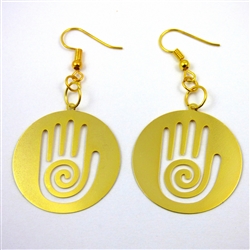 ER-13 Reiki Earrings Gold Plated