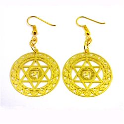 ER-16 Heart Chakra Earrings Gold Plated