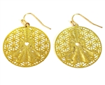 ER-22 Yoga Girl 18k Gold Plated 30mm Earrings