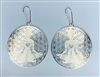 ER-222-S Yoga Girl silver plated 2" Earrings
