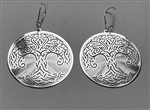 ER-226-S Celtic Tree of Life 18k Gold plated 2" earrings