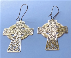 ER-282 18k Gold Plated 2" Earrings