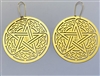 ER-312 Celtic Pentagram 72mm Earrings