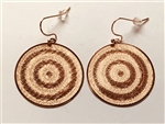 ER-35-COP Kinetic Disk copper plated 30mm Earrings