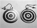 ER-35-S Kinetic Disk silver plated 30mm Earrings