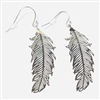 ER-37-S Feather Stainless Steal 45 mm Earrings