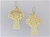 Celtic Cross 18k Gold Plated 3"