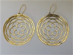 ER-395 Venus orbital Dance 18k Gold plated earrings