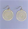 Spiral Galaxy 18k Gold plated Earrings 30 mm