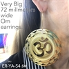 ER-YA-54-SM 72mm Om Earrings