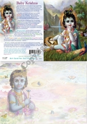 GC-20 Baby Krishna Greeting Card